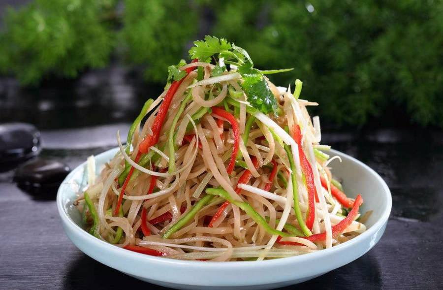 原味饭系列之姜汁松花蛋和拌三丝的家庭自制版