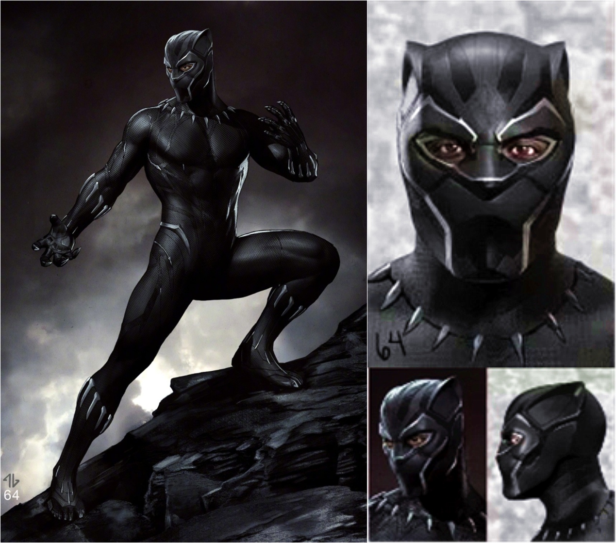 《黑豹》曝概念图,黑豹全新战甲,国王服饰设计