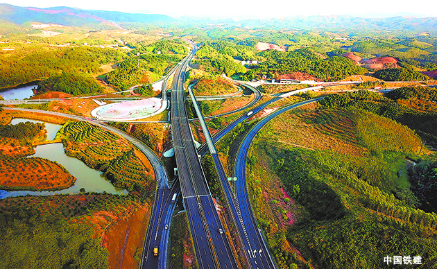 龙怀高速公路鹤塘互通立交桥