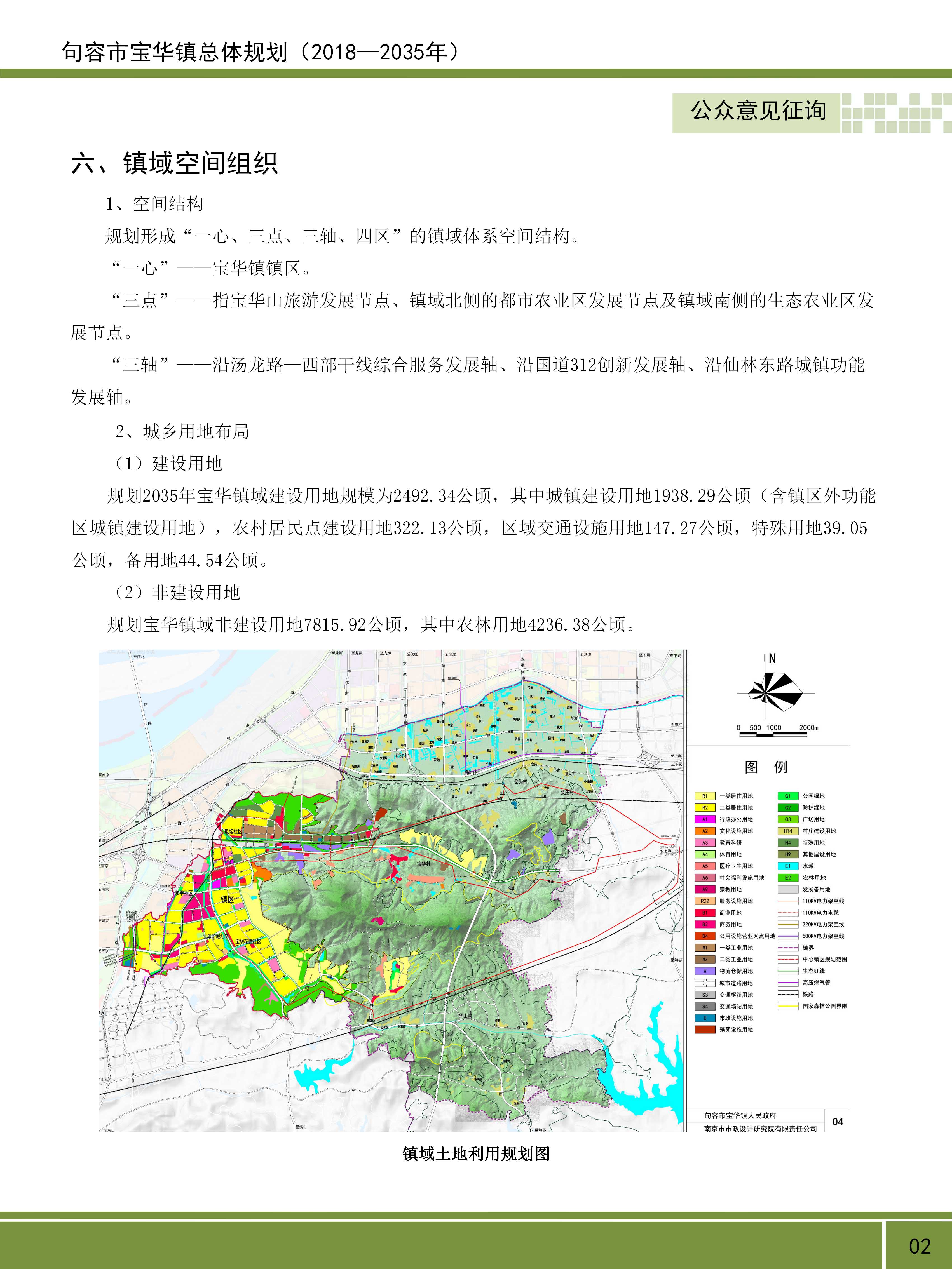 重磅!句容市宝华镇总体规划(2018-2035年)出炉