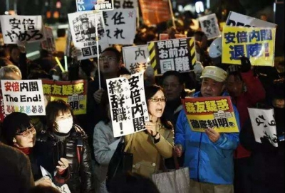 日本78%的受访者认为"森友学园"问题尚未解决