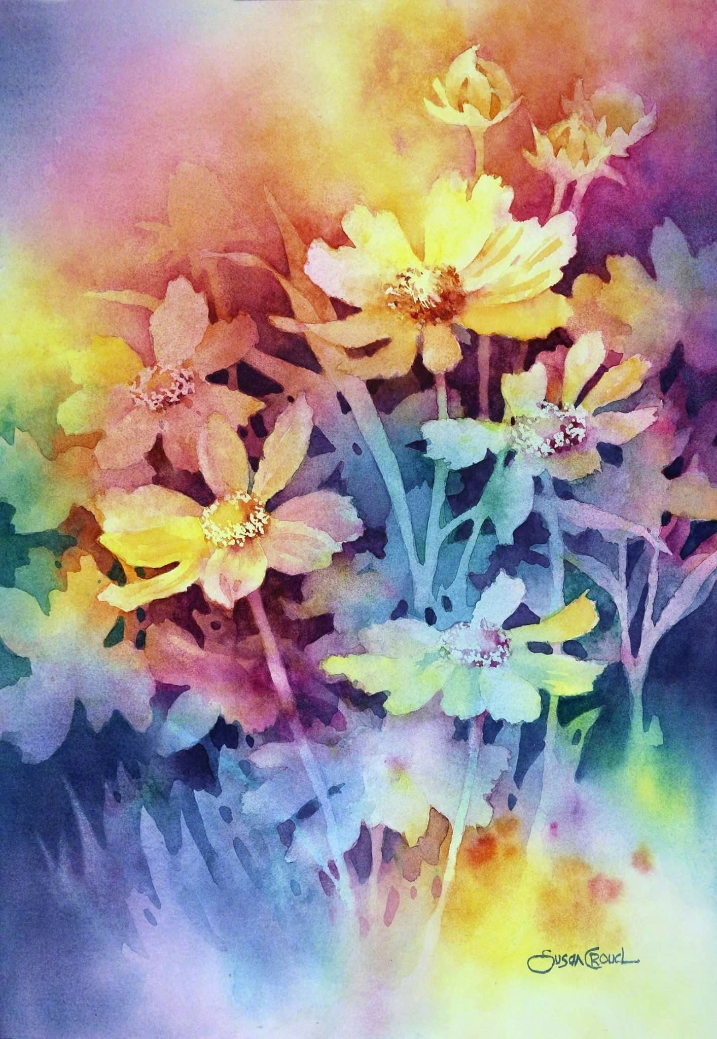 插画师susan crouch水彩绘画作品