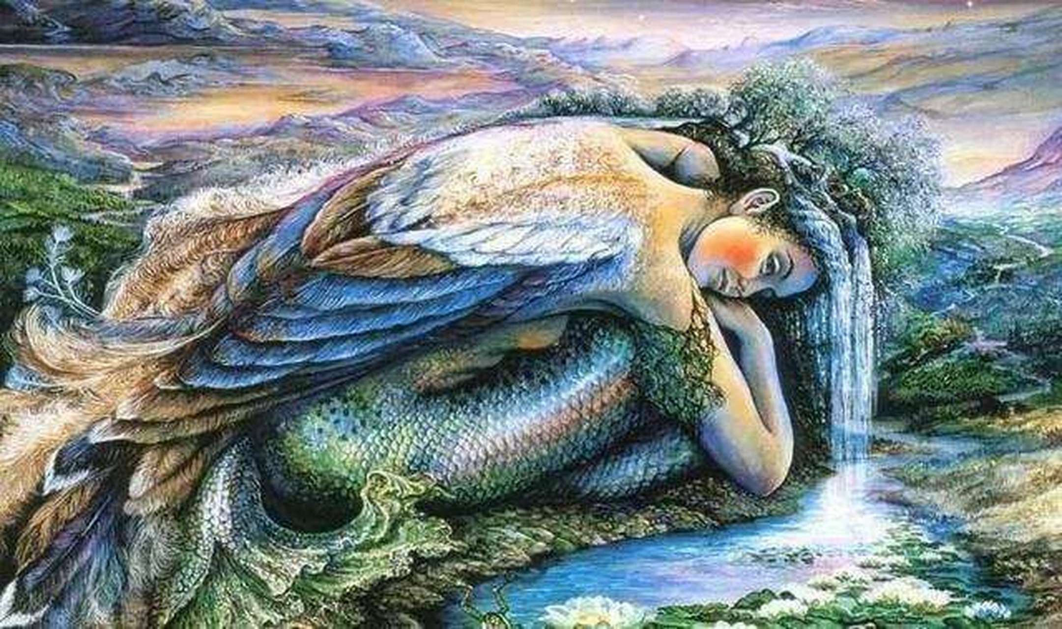 谁是中华母亲#相传华胥外出,在雷泽湖边无意中看到一个特别大的脚印