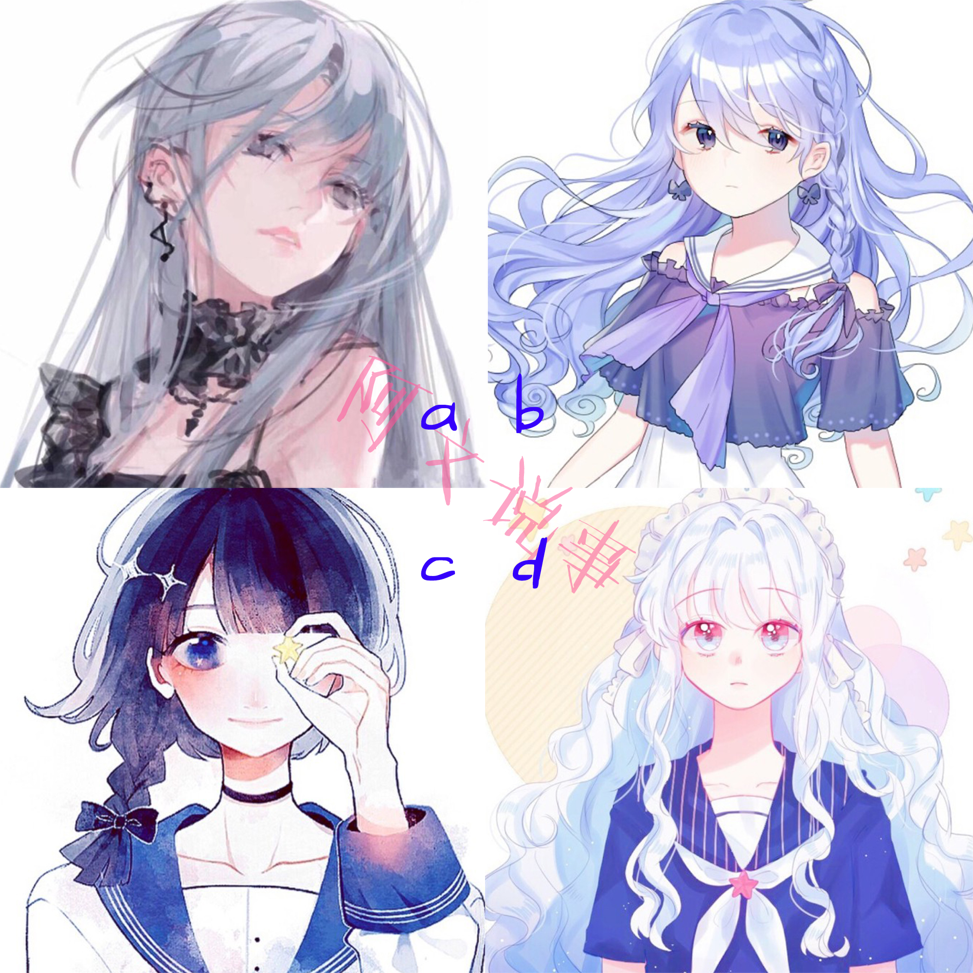 心理测试:选一张女生头像,测你的学习成绩如何