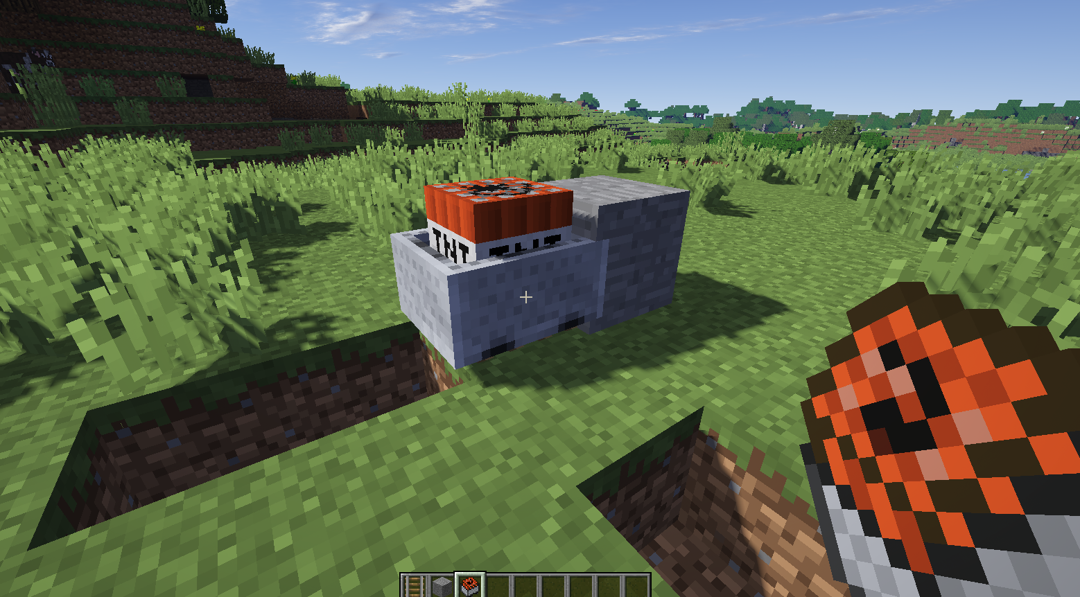 我的世界:矿车的真正玩法,无轨矿车比动力铁轨还要快