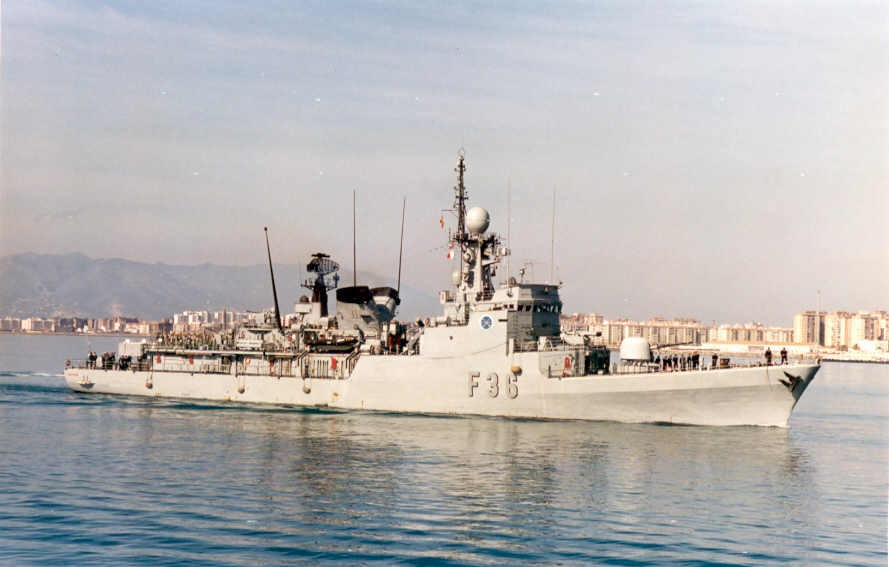 据英国《每日星报》报道,西班牙"埃琳娜公主"号巡逻舰(infanta elena)