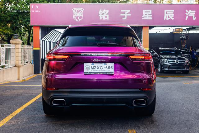 魅力无比 保时捷卡宴改色水晶紫罗兰