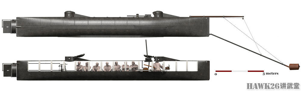 图说:"亨利"号潜艇击沉风帆战舰 历史上的第一次潜艇战果