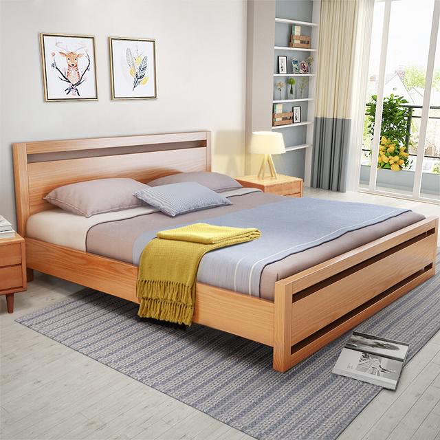 你家的旧床该换了,现今流行实木双人床,美观实用上档次