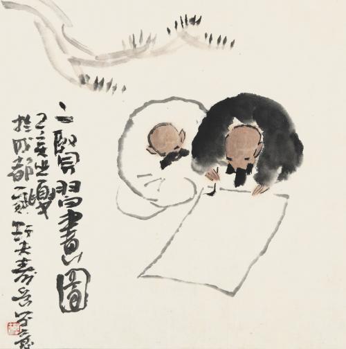 他是最成功的"画二代"之一,得陈子庄真传,比父亲更天真