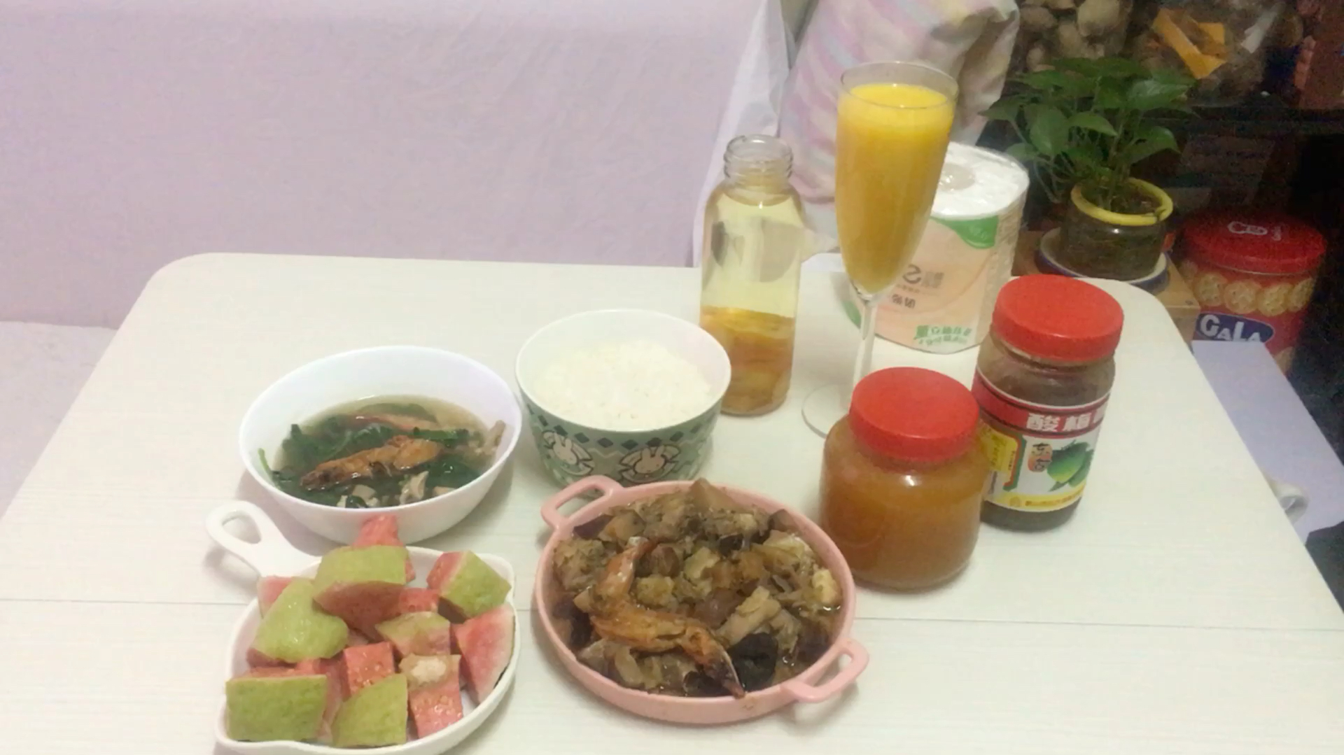 独创冬菇陈皮蒸鸡,鲜嫩滑,很下饭,番石榴开胃解腻