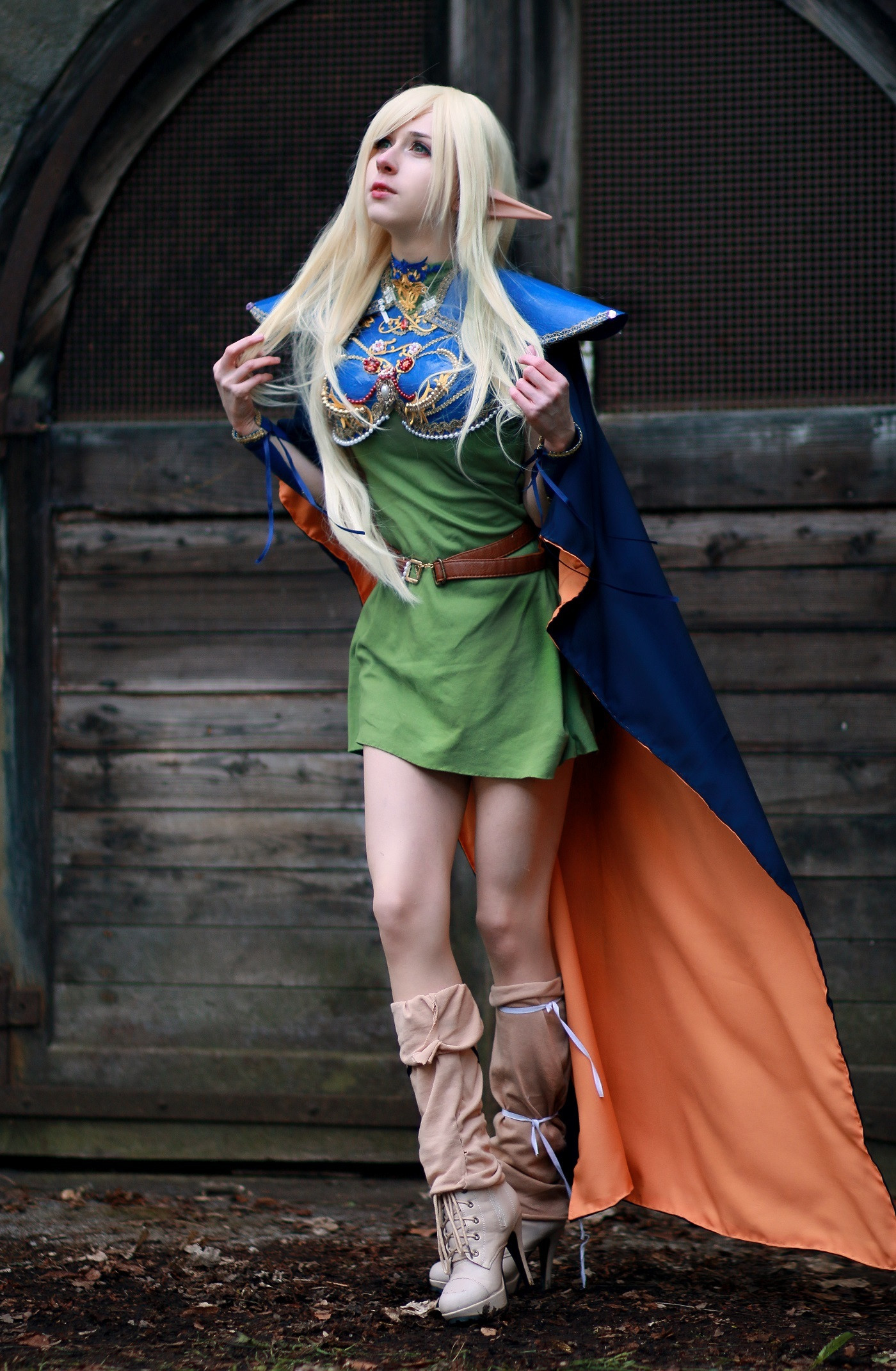 德国小姐姐cos最终幻想4莉蒂亚和罗德岛战记蒂德莉特!很有还原度