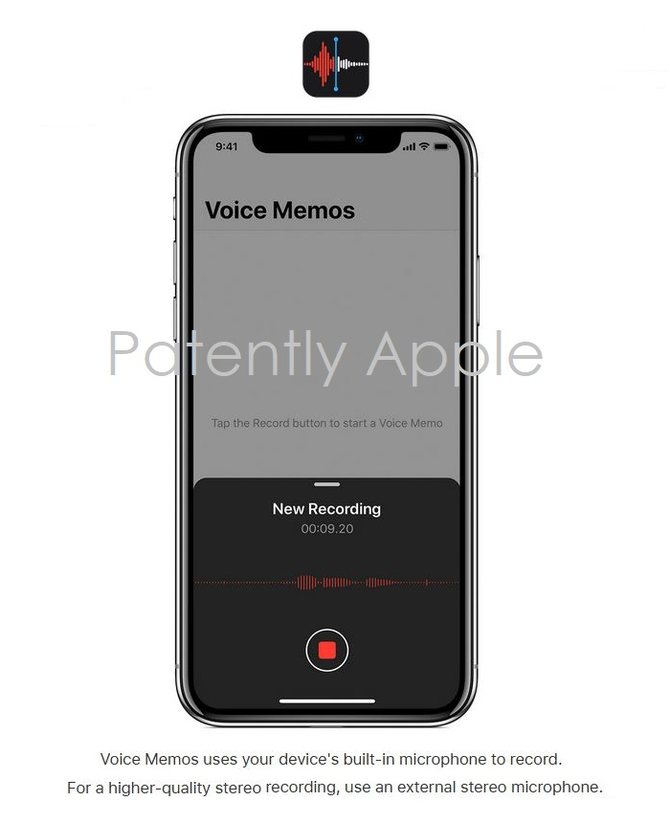 据patently apple报道,苹果在ios 12中重新设计了语音备忘录应用程序