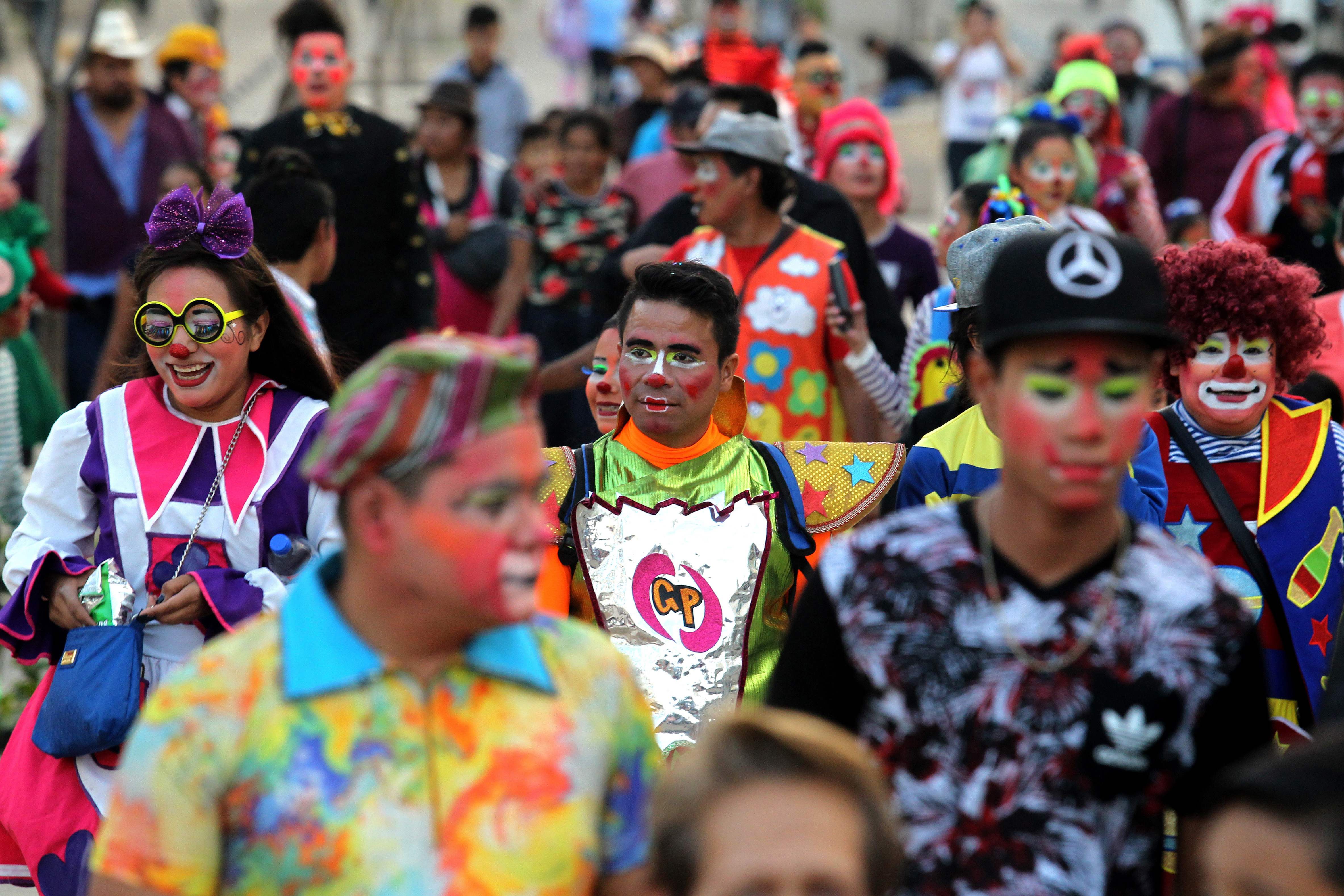 墨西哥庆祝国际小丑节