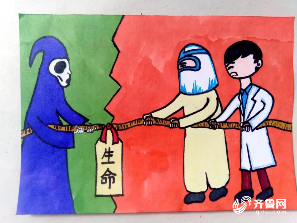 风雨过后,彩虹会来!潍坊小学生手绘连环画致敬最美逆行者