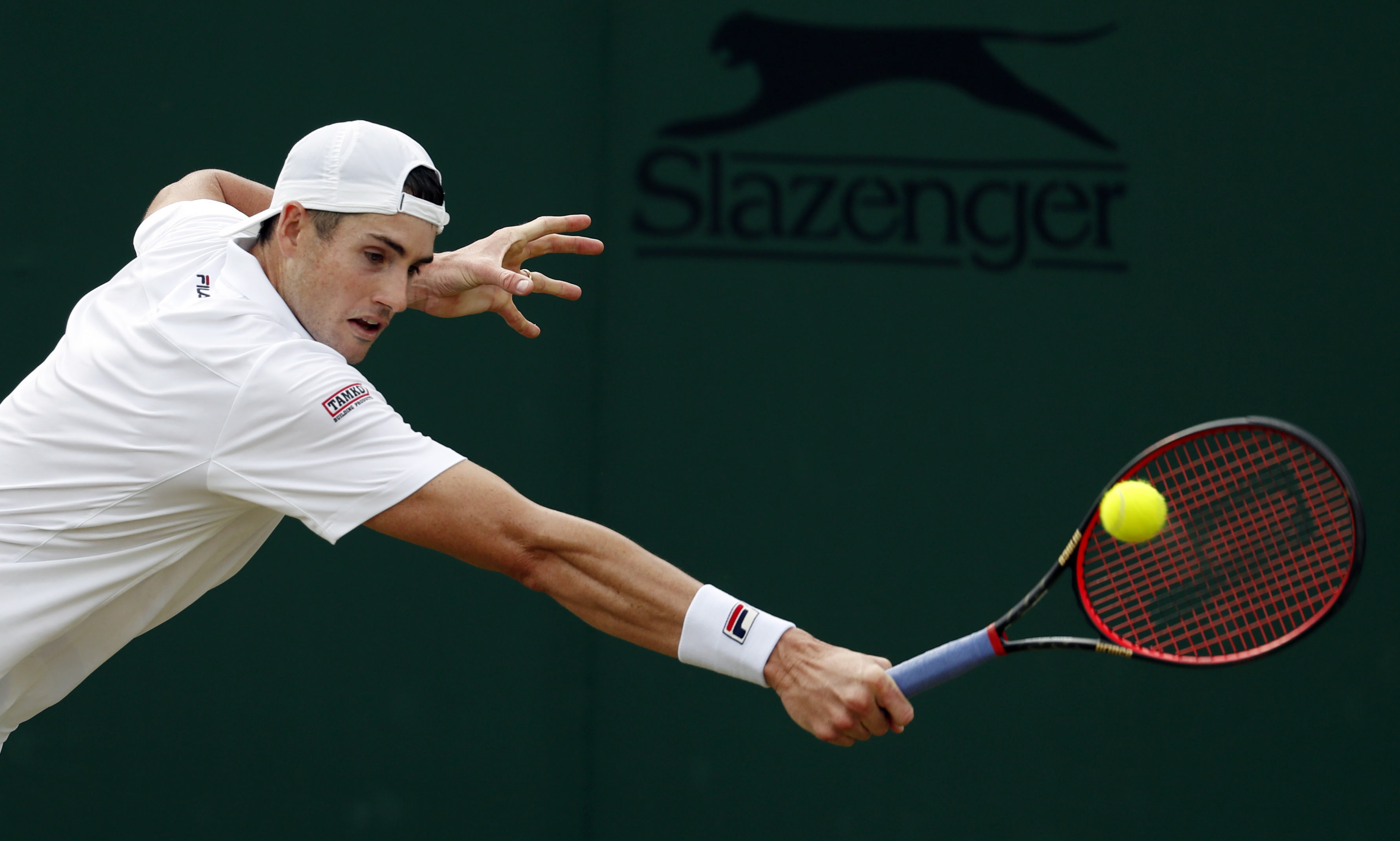 网球——温网:伊斯内尔晋级(5)