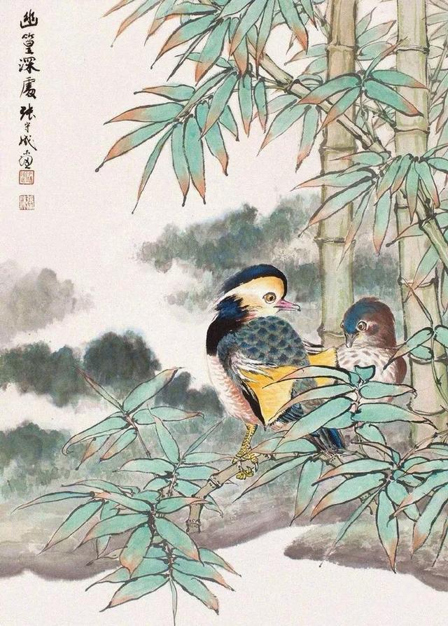 「津门网」张守成的花鸟画设色典雅,韵味十足