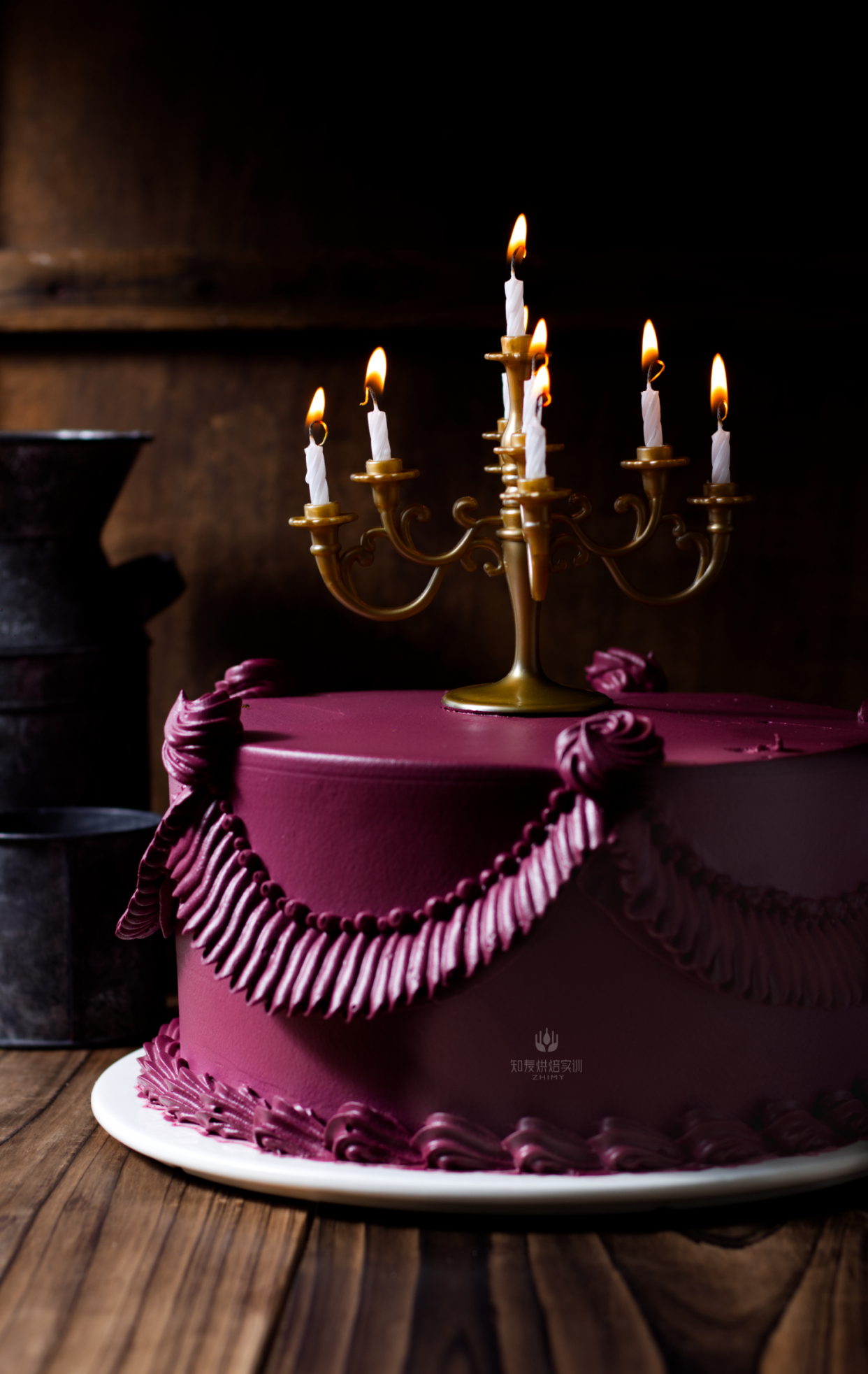 网红复古烛台蛋糕
