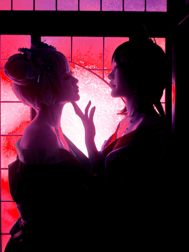 王者荣耀:孙尚香和小乔的花魁cos,百合什么的最有爱了!