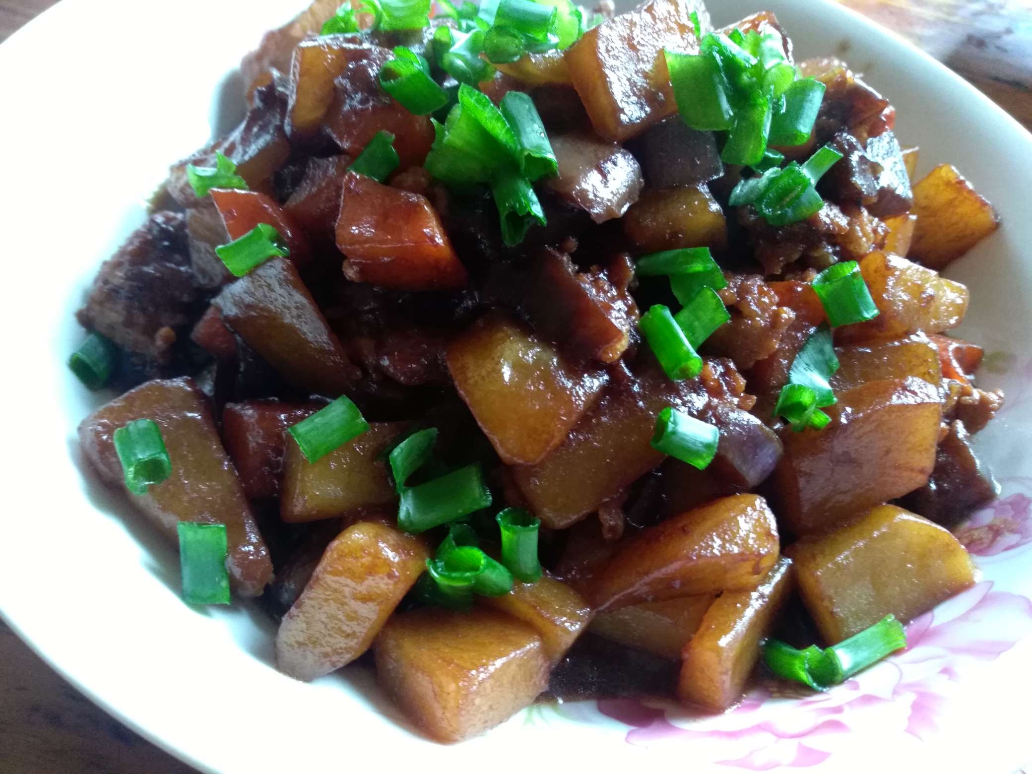 红烧地三鲜,做法简易,出锅抢着吃