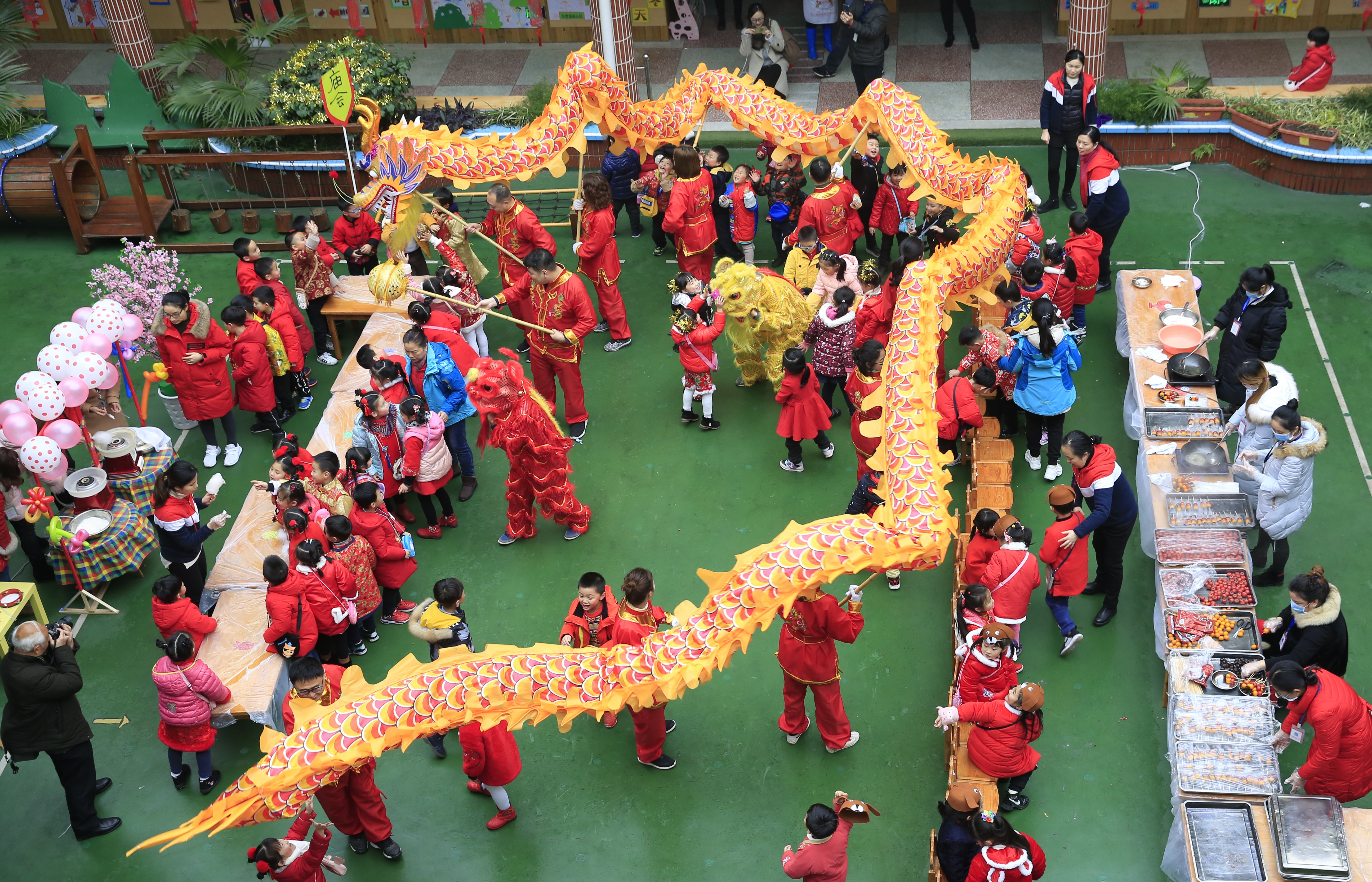 幼儿园迎新年民俗活动图片