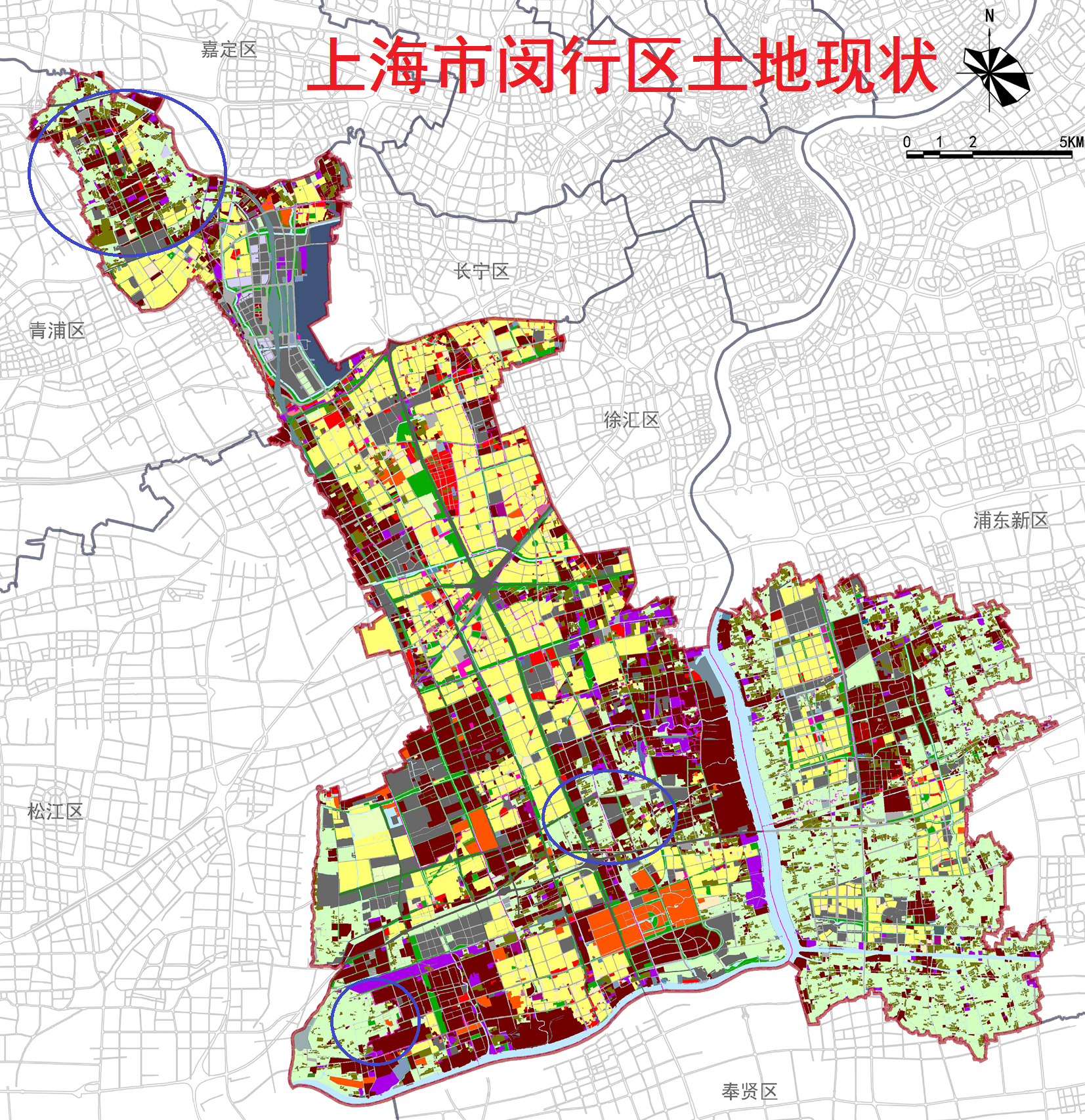 闵行区范围图图片