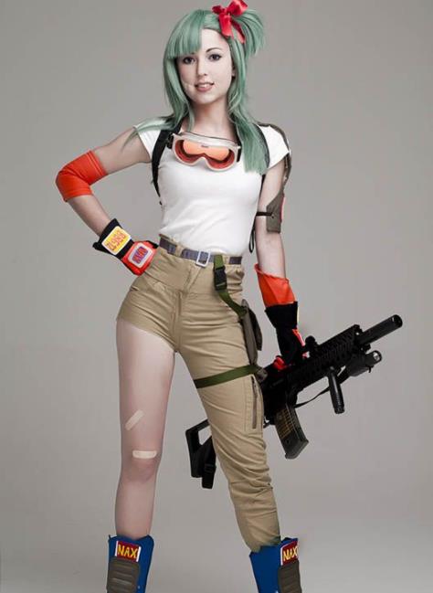 《龙珠》布玛cosplay,网友:布玛不愧是第一部的女主,好可爱!