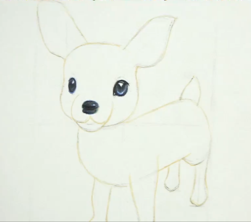 彩铅教学|画个绒毛毛的"小鹿斑比",画完自己都想用手摸摸头