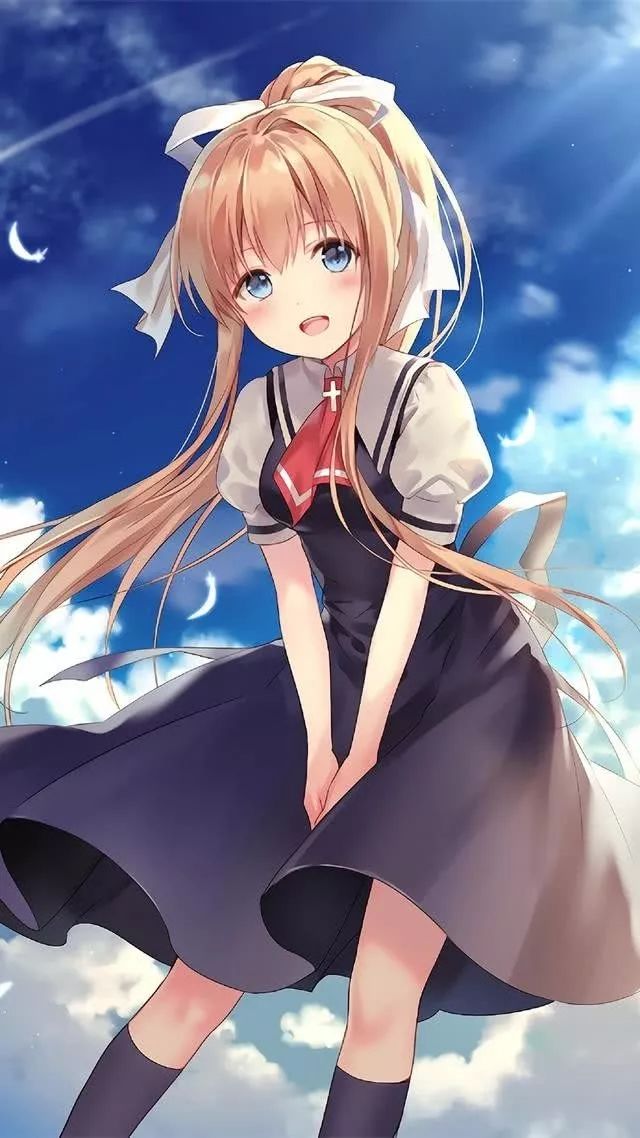 动漫壁纸:你害羞的样子真好看