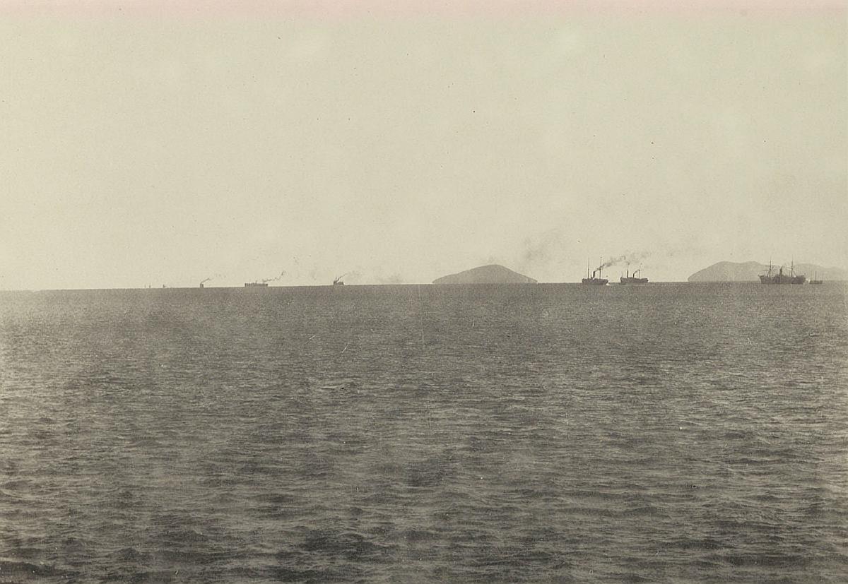 1895甲午战争威海卫之战日军摄影,刘公岛见证北洋水师荣起和消亡