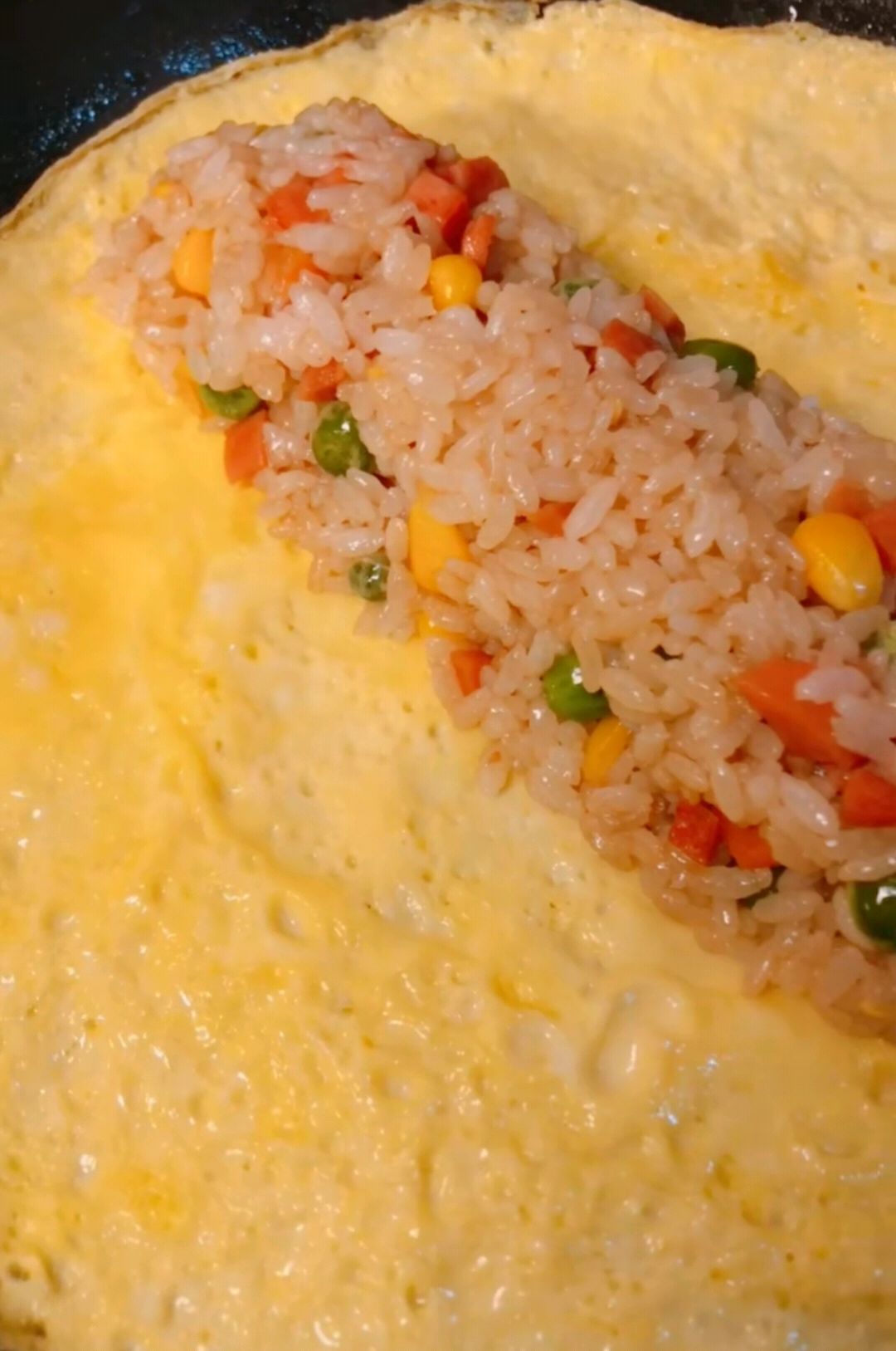 简单早餐鸡蛋饼包饭