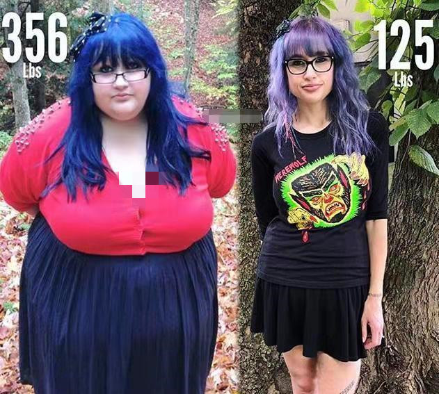 330斤胖女孩为爱减肥,看到她瘦身前后对比照后,网友:越减越丑