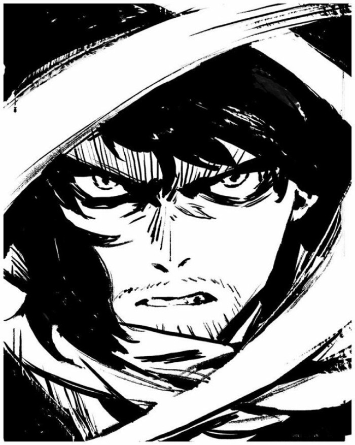 《我的英雄学院》超帅黑白画——带你体验不一样的小英雄 安德瓦