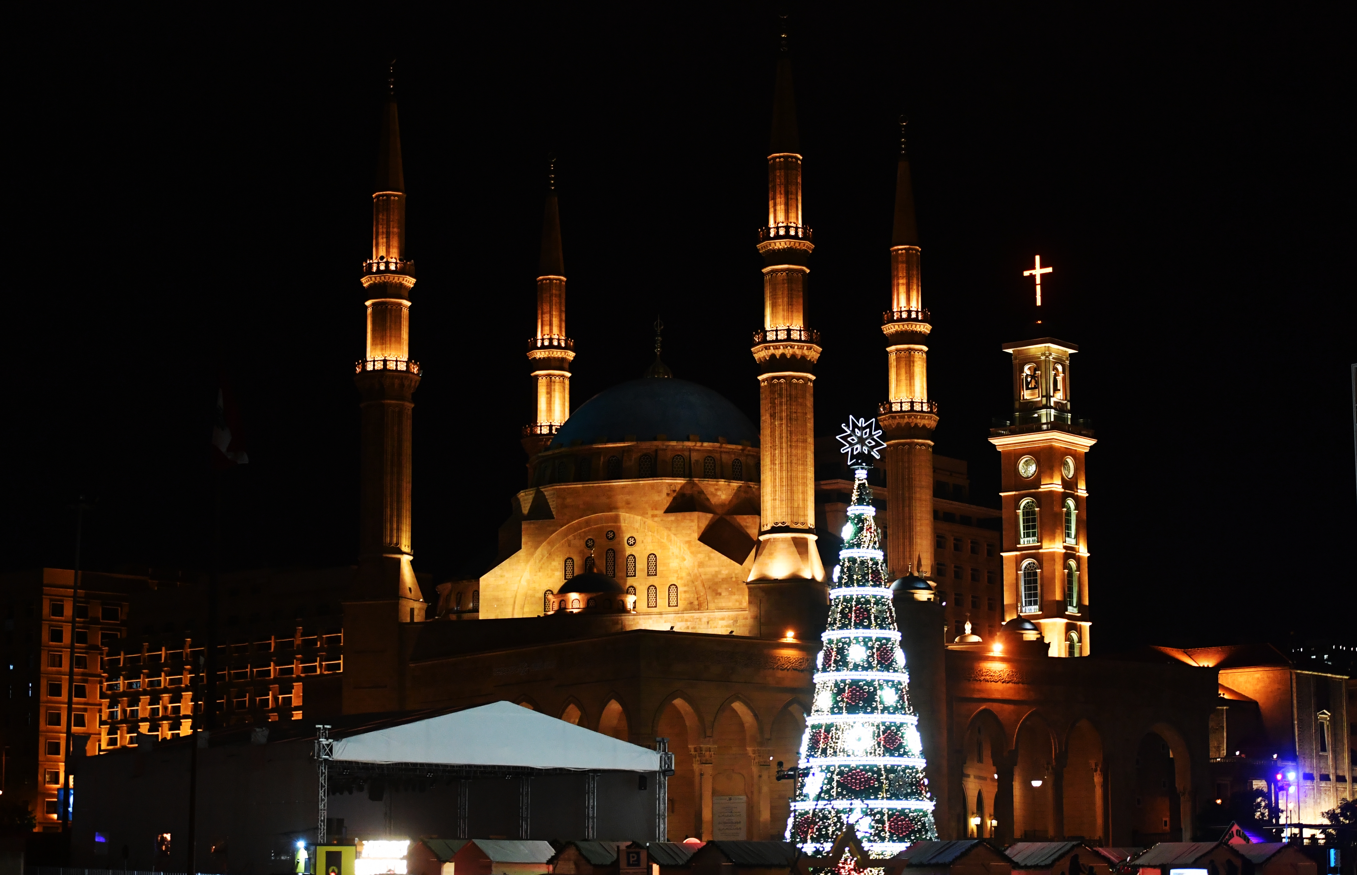 贝鲁特的圣诞树