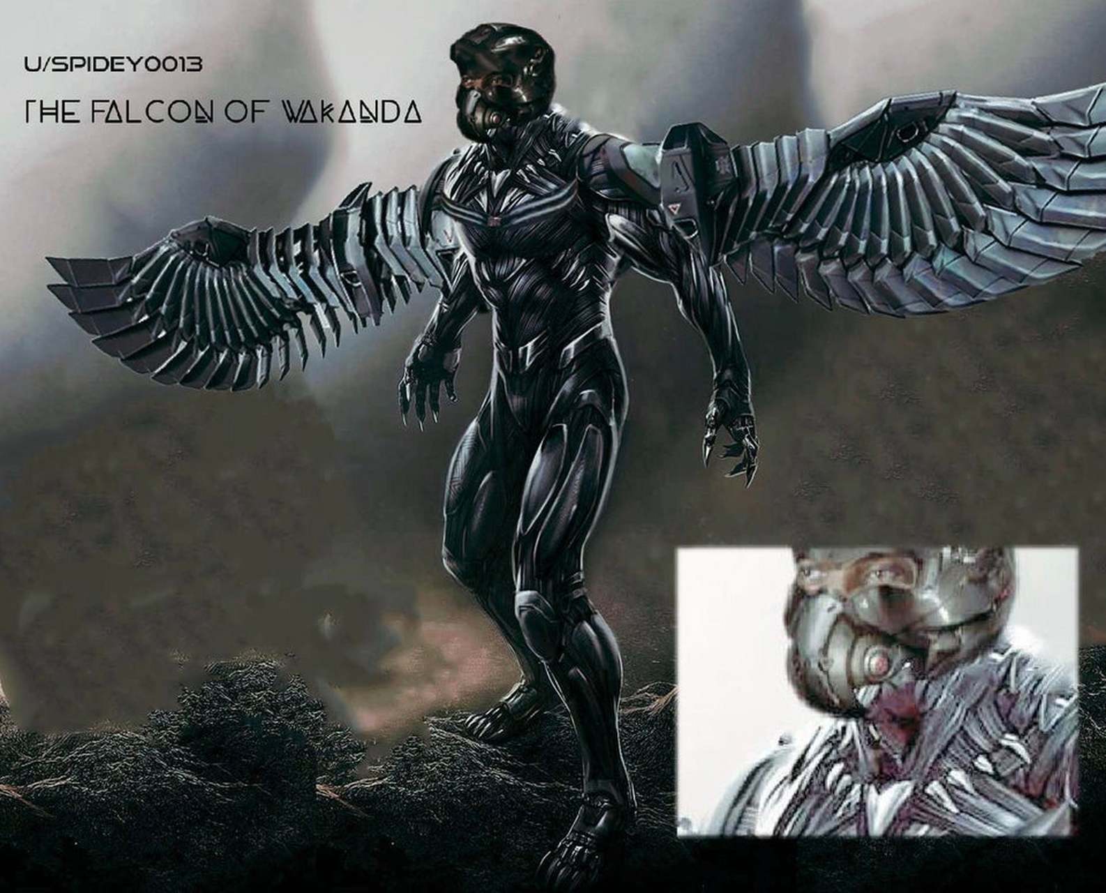 瓦坎达振金猎鹰![嘿哈][嘿哈][嘿哈]