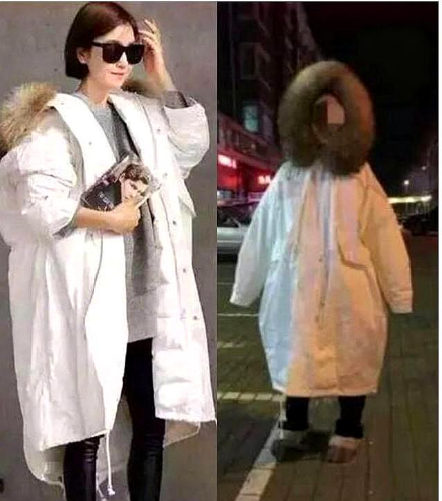 买家妹子,你是来搞笑的吗?天气很冷也不用裹的这么严实吧!
