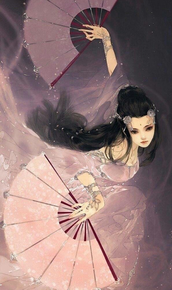 唯美古风手绘插画壁纸,年少风雅鲜衣怒马,也不过那一