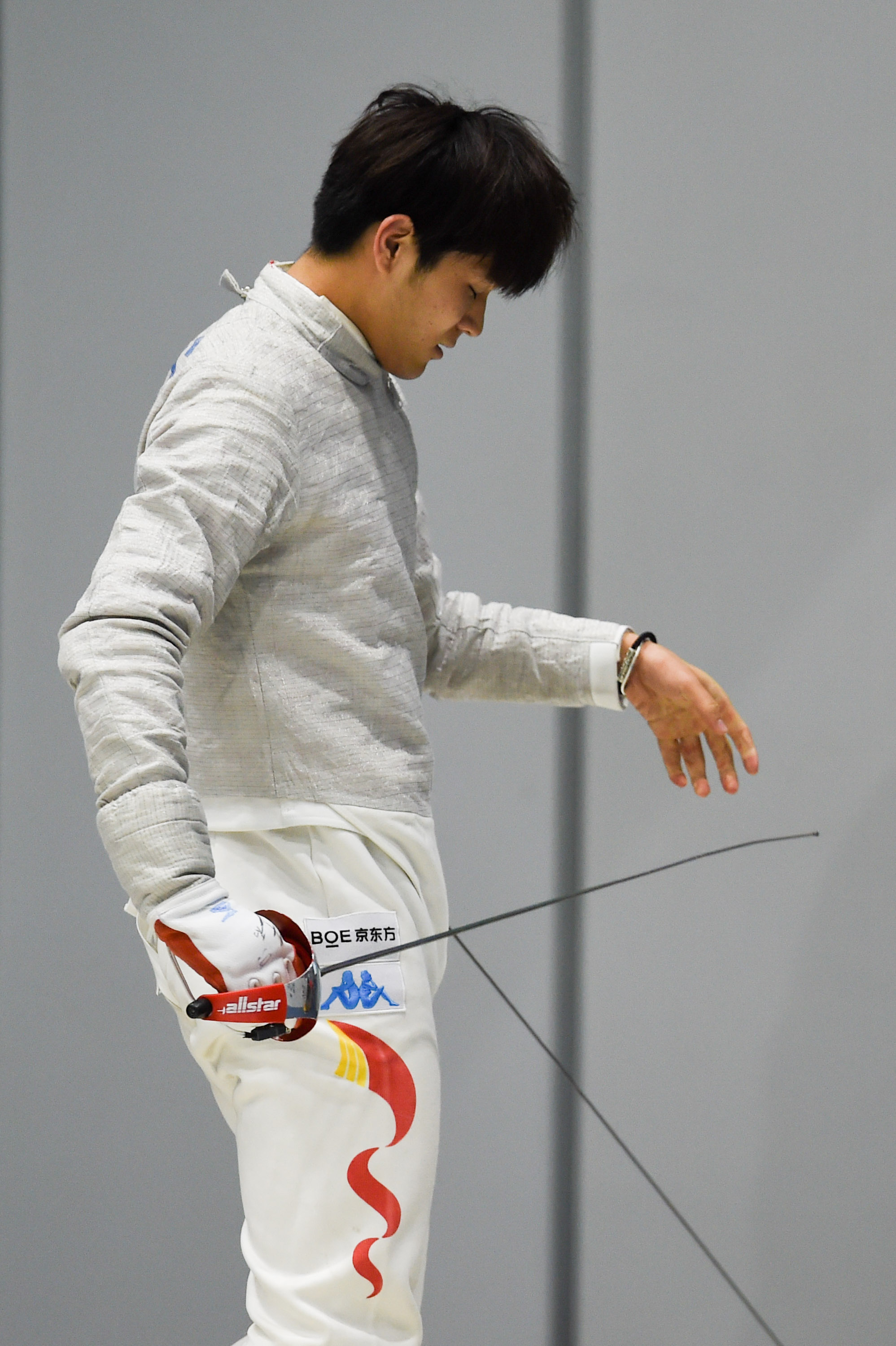 击剑——世锦赛:中国选手王石无缘男佩32强(1)