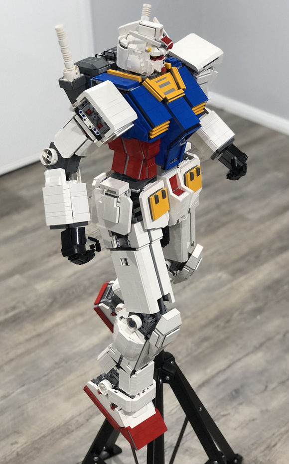 当高达已经成为回忆:乐高moc高达元祖,看到尺寸的我惊呆了!