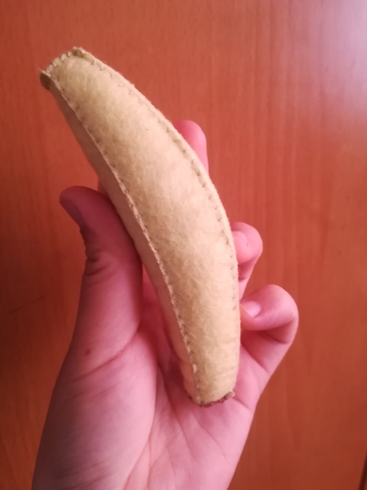 手工diy,一看就会做的不织布小香蕉