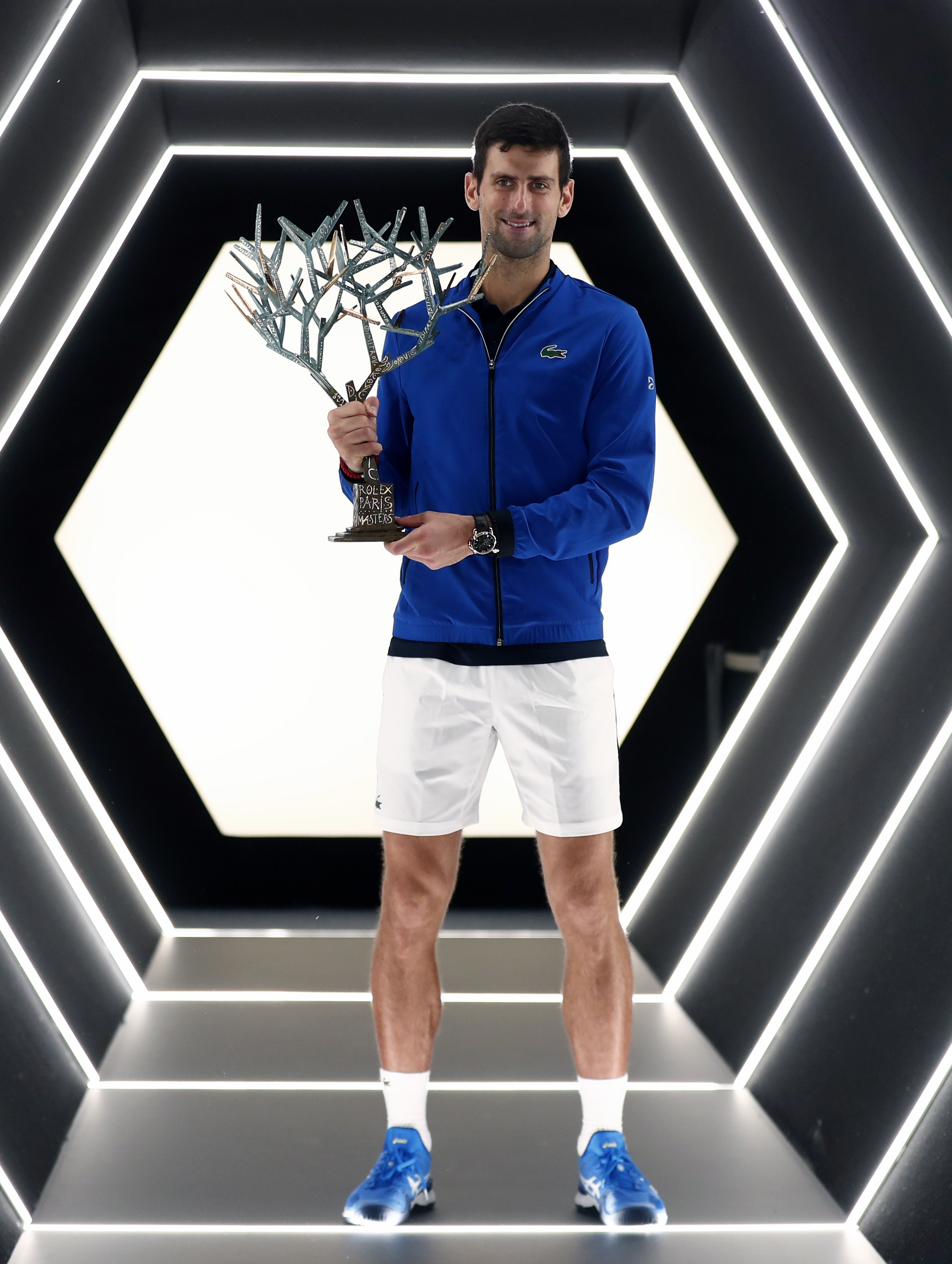 网球——巴黎大师赛:焦科维奇夺冠(5)