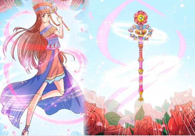 叶罗丽:魔法宝杖集齐,光仙子被天使眷顾长出翅膀,香菱也有宝杖