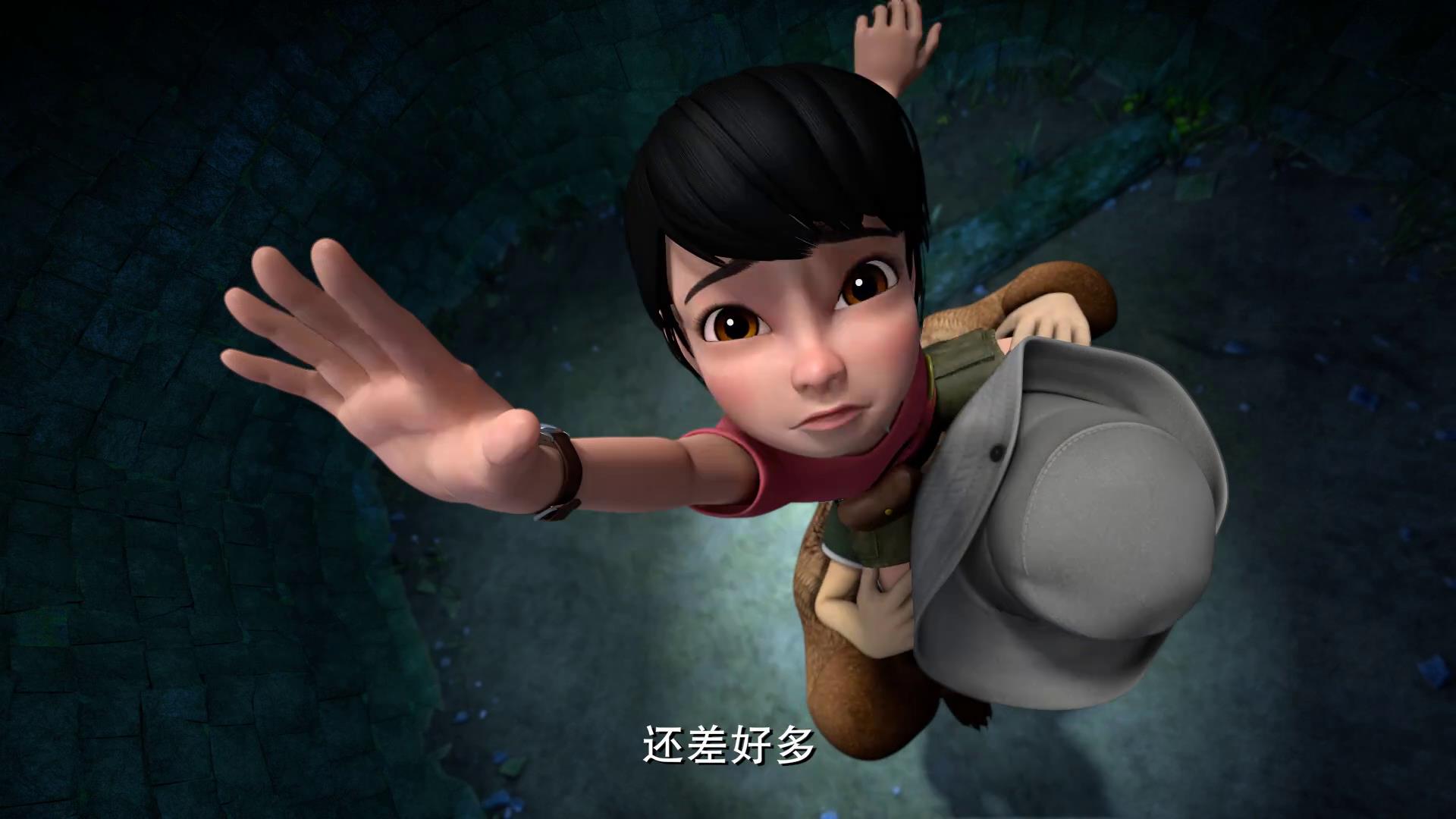 熊出没里的四个合体技,光头强力气好小,他都背不稳赵琳!