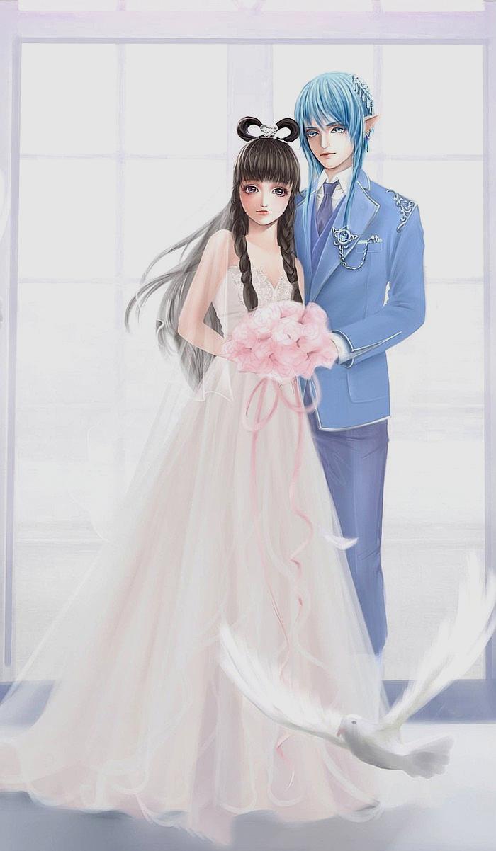 叶罗丽:王默和水王子结婚照,网友:穿婚纱的王默也太漂亮了吧