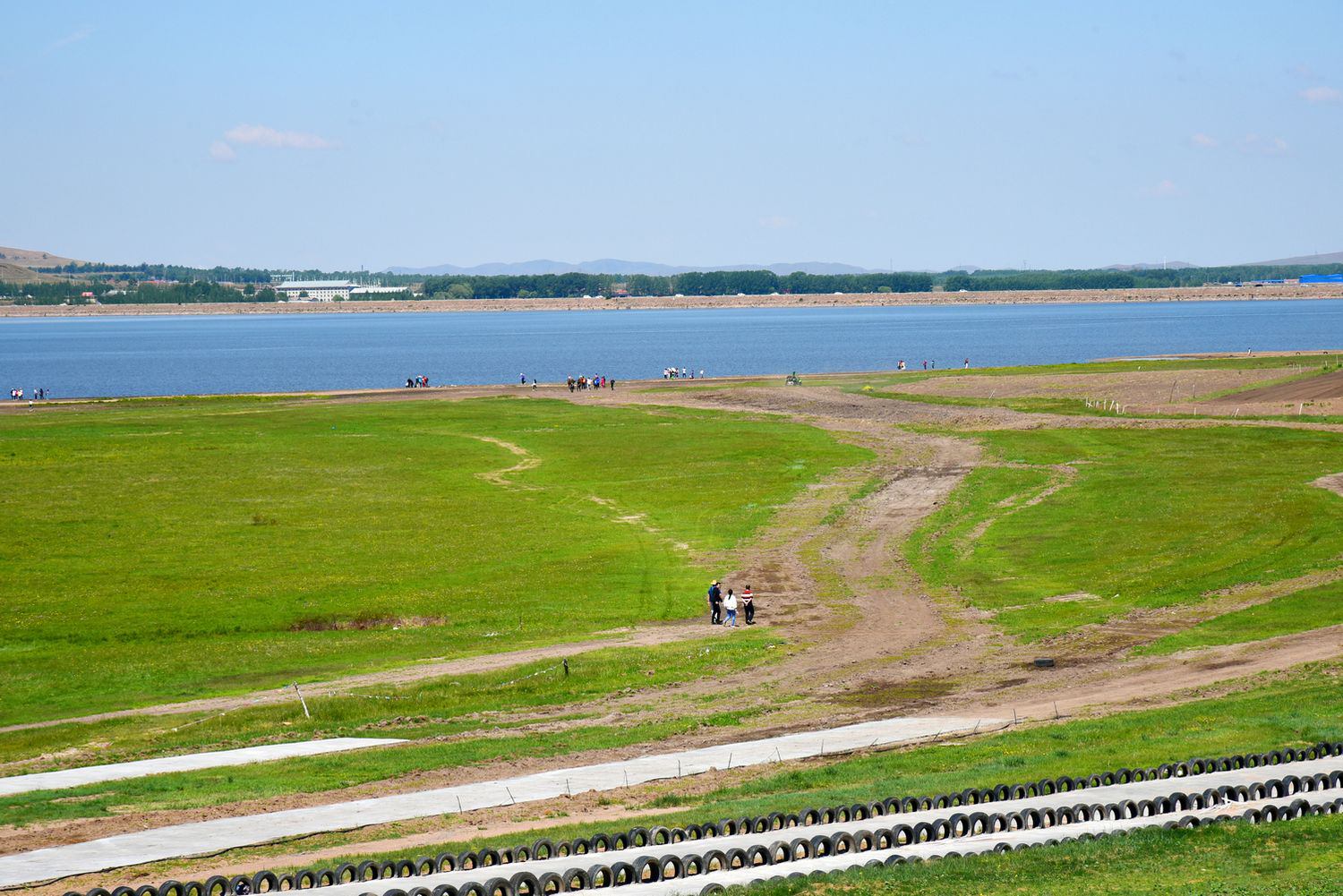 坝上草原闪电湖风景实拍