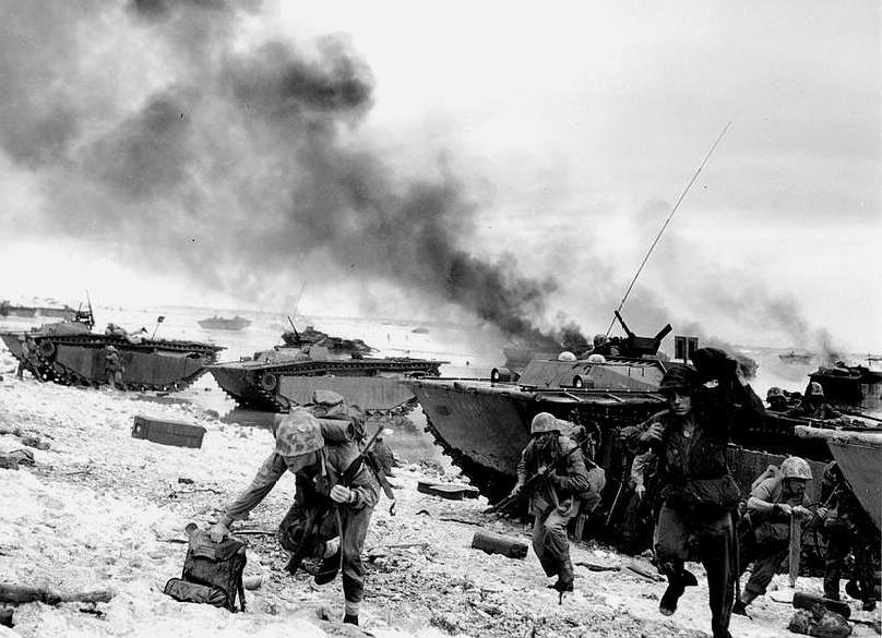 由于事前准备充足,计算精确,日军炮火覆盖了整个登陆滩头,加上硫磺 
