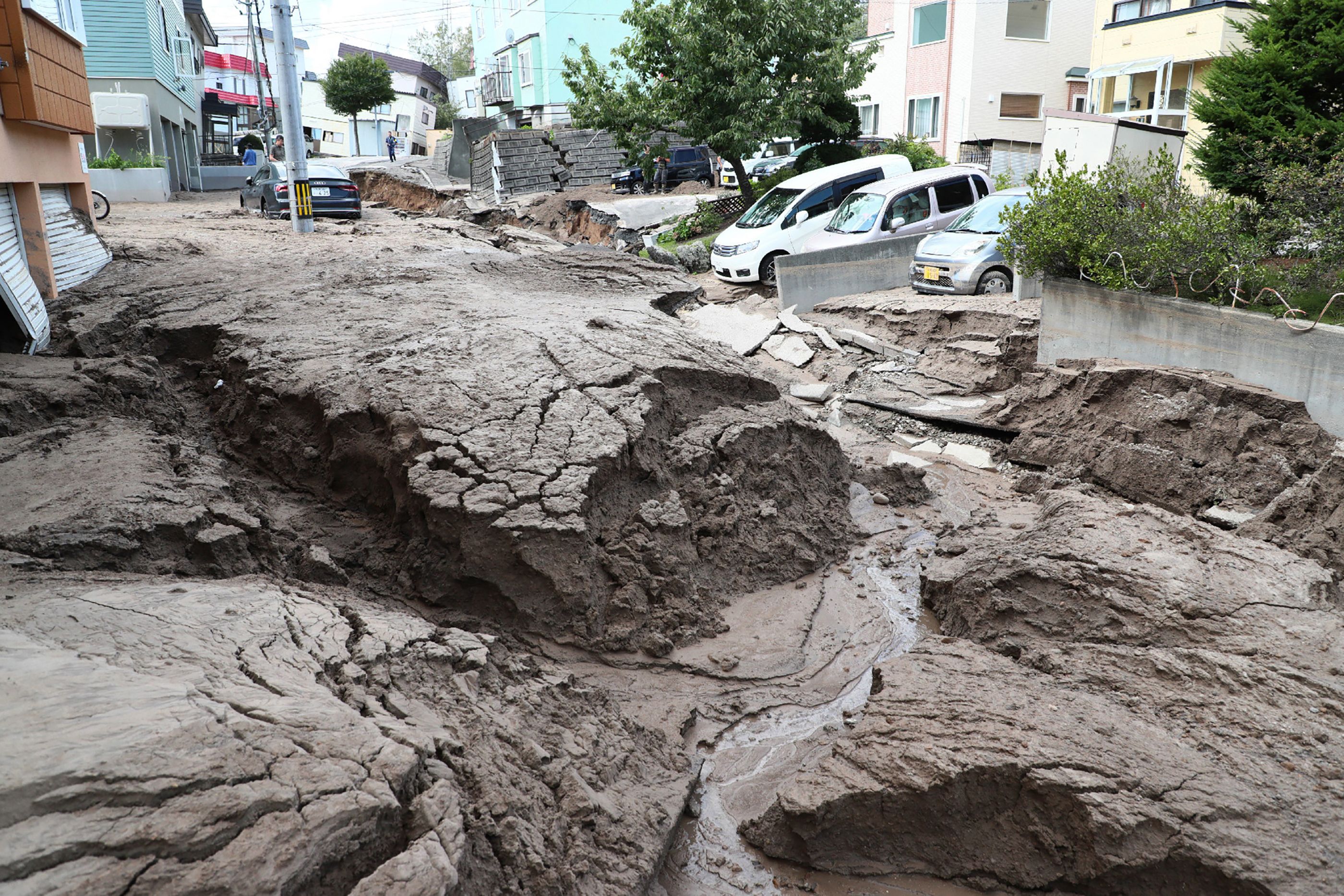 日本地震北海道图片