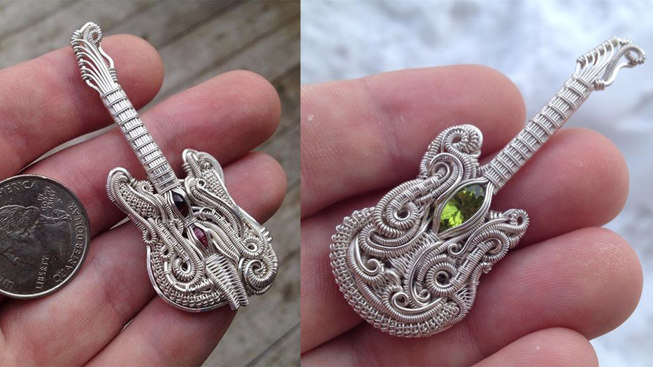 金属丝编织艺术感十足的精美首饰