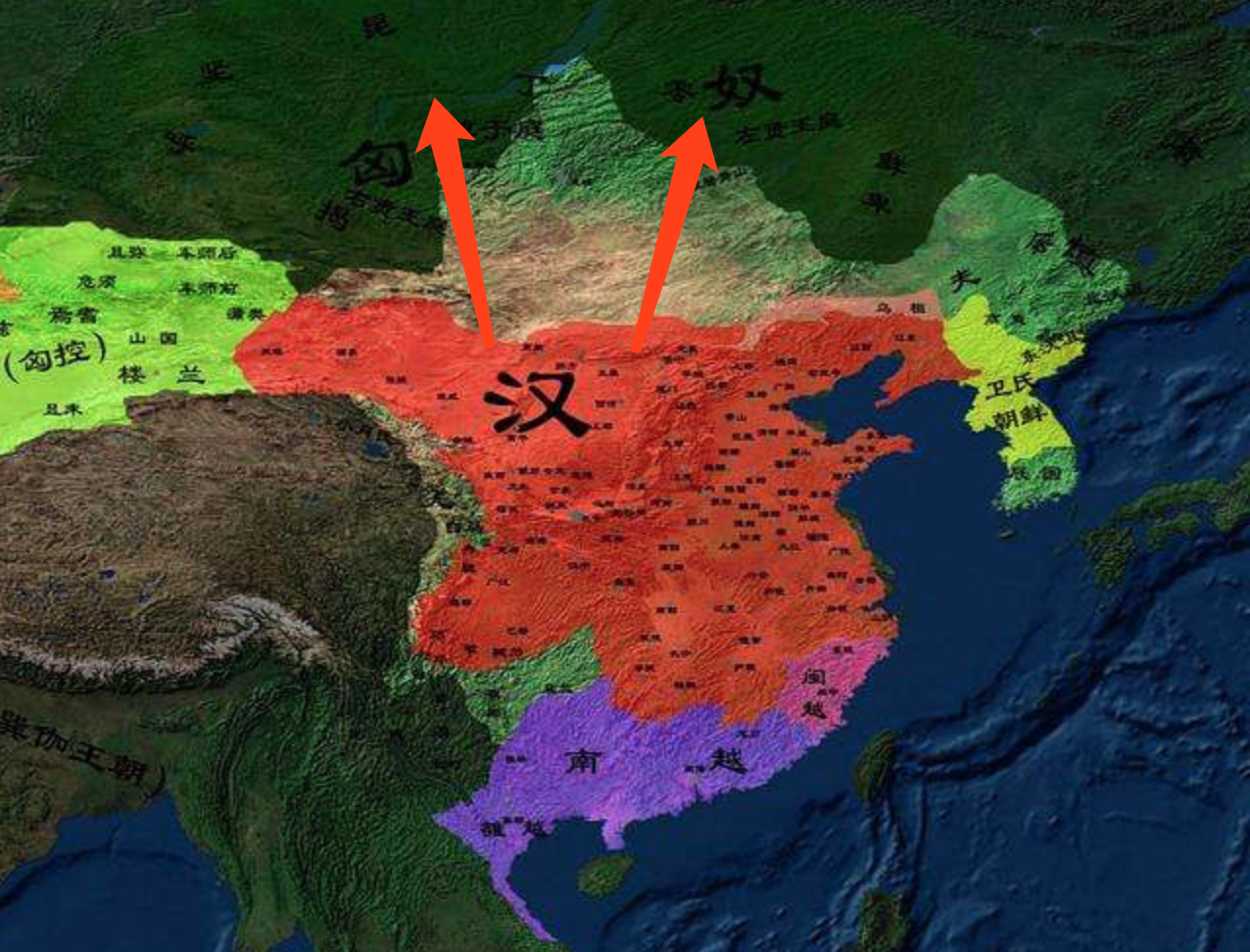7幅地图看汉匈之战,匈奴如何从控弦之士30万到远遁欧洲.
