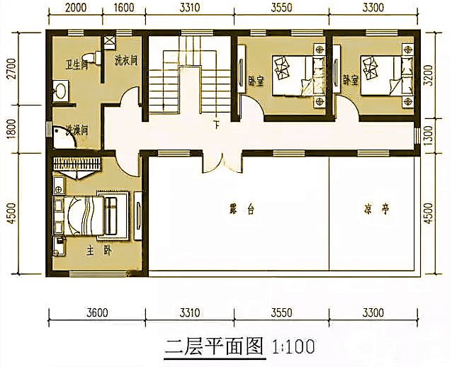 长 x 宽:14x10米 建筑面积:220平方米 别墅效果图 一层:客厅,餐厅